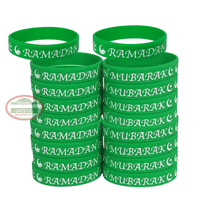 Ramadan Wristband[12 Pack] Wrist Bands Silicone Rubber Bracelets Ramadan Kids Favors Ramadan Favors Ramadan Toy Ramadan Mubarak Decoration Eid Gift Islamic Gifts 123