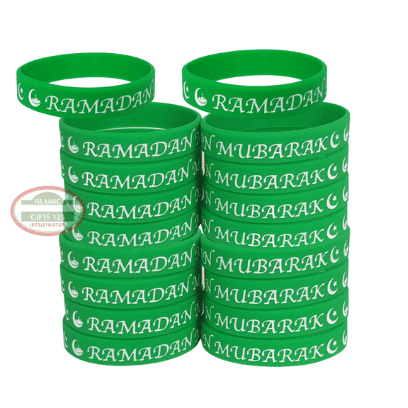 Ramadan Wristband[12 Pack] Wrist Bands Silicone Rubber Bracelets Ramadan Kids Favors Ramadan Favors Ramadan Toy Ramadan Mubarak Decoration Eid Gift Islamic Gifts 123