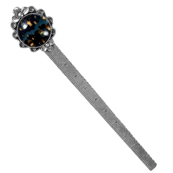 Ramadan lanterns Vintage Silver Lace-Edged Bookmark: Reading Accessory for Book Lovers