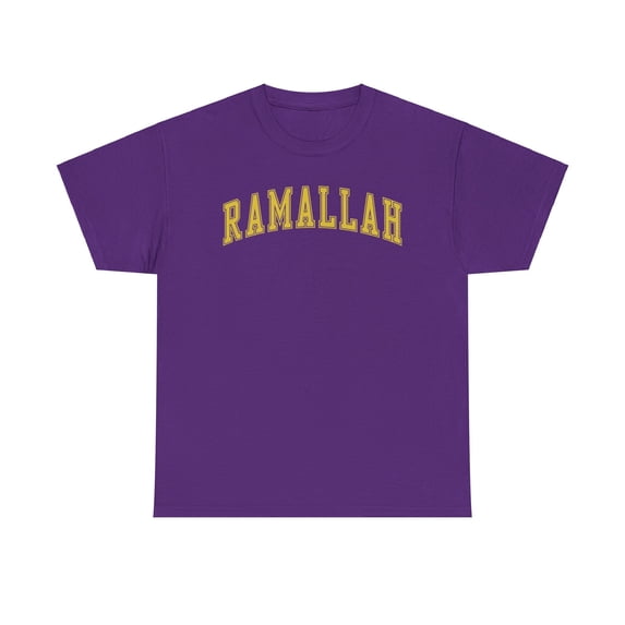 Ramallah Palestine Shirt Gifts Tshirt Crew Neck Short Sleeve