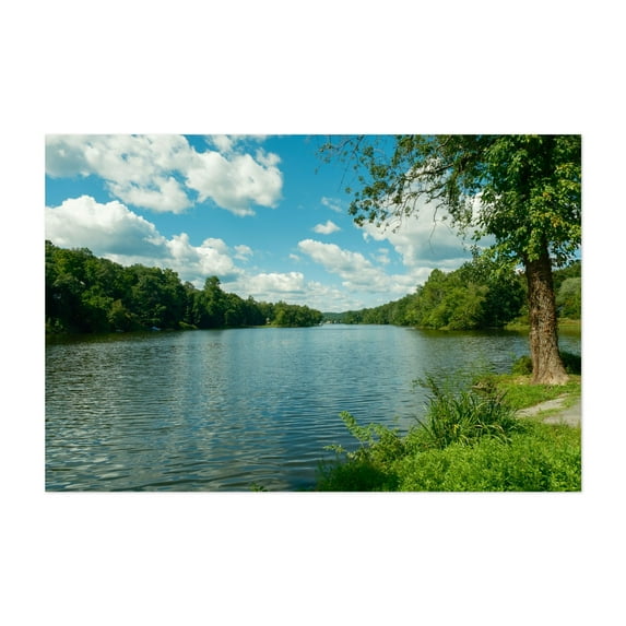 Ramapo River, Pompton Lakes 03 - Pompton Lakes New Jersey Photography Unframed Wall Art Print 5 x 7 inches