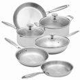 thumbnail image 1 of Ramart Studio Glass R5000-0 Arma Pro Tri-Ply Clad 18 & 10 Cookware Set - Stainless Steel, 1 of 1