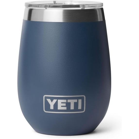 Rambler 10 oz Wine Ceramic Lined Tumbler, Navy
