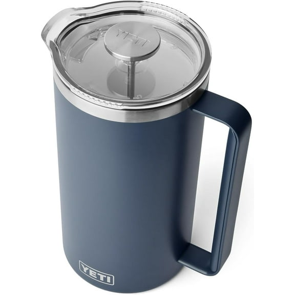 Rambler 64 oz. French Press Coffee Maker, Navy