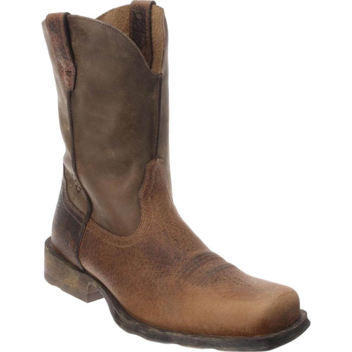 Ariat Rambler Pull-On Western Boots for Men - Earth/Brown Bomber