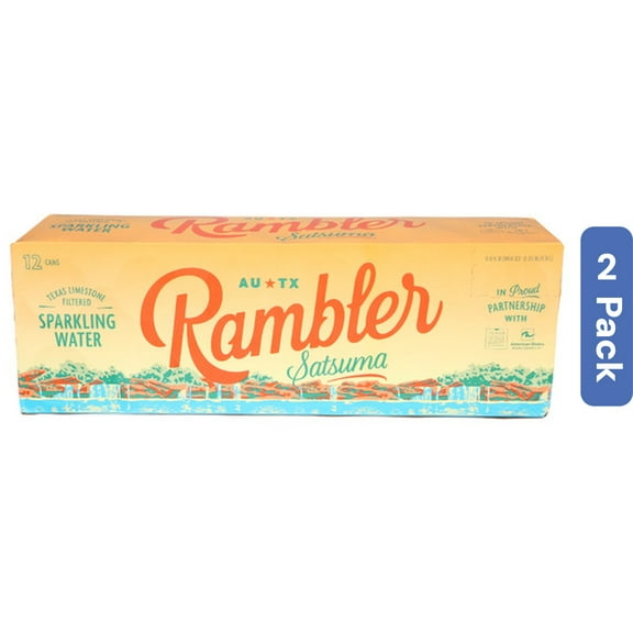 Rambler Sparkling Water Satsuma 14.4 oz (Pack Of 2)