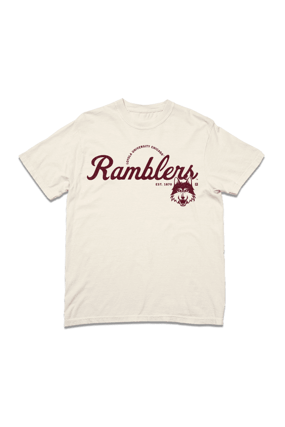 Ramblers Script Logo Heavyweight Graphic Tee TShirt Gift