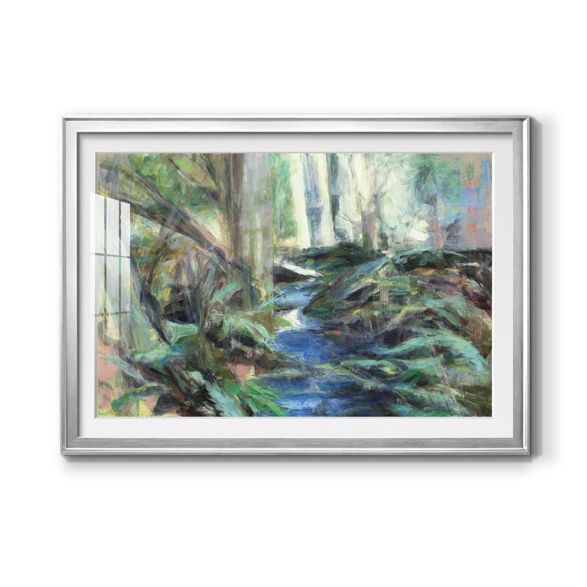 Rambling Blues Premium Framed Print - Ready to Hang