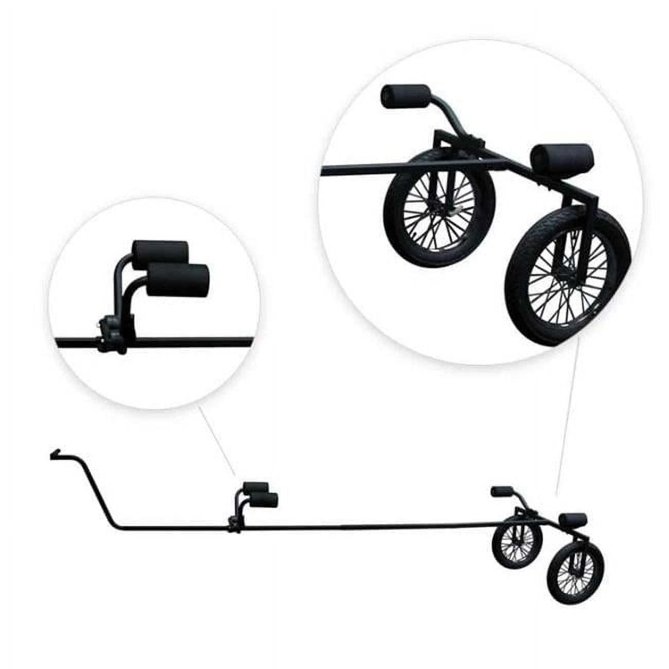 Rambo Bikes R187 Two-Wheel Camping Fishing Canoe & Kayak Trailer, Black