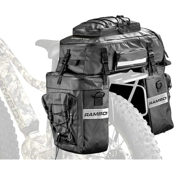 Rambo Bikes Triple Accessory Bag, Black
