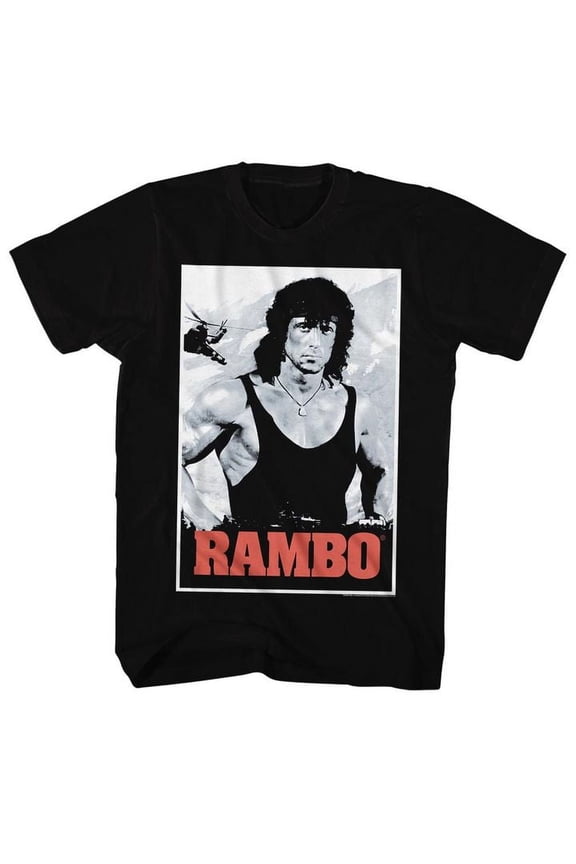 Rambo Black Adult T-Shirt 2Xlt