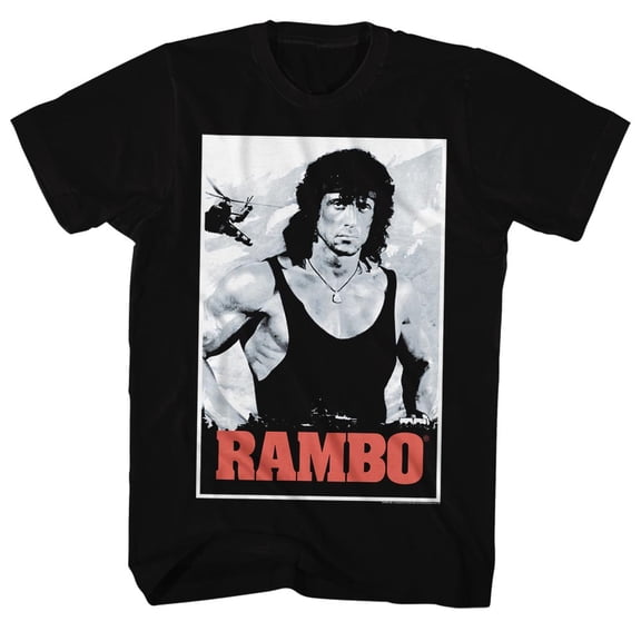 Rambo - Black & White - Short Sleeve - Adult - T-Shirt