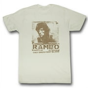 Rambo Blame Natural Adult T-Shirt