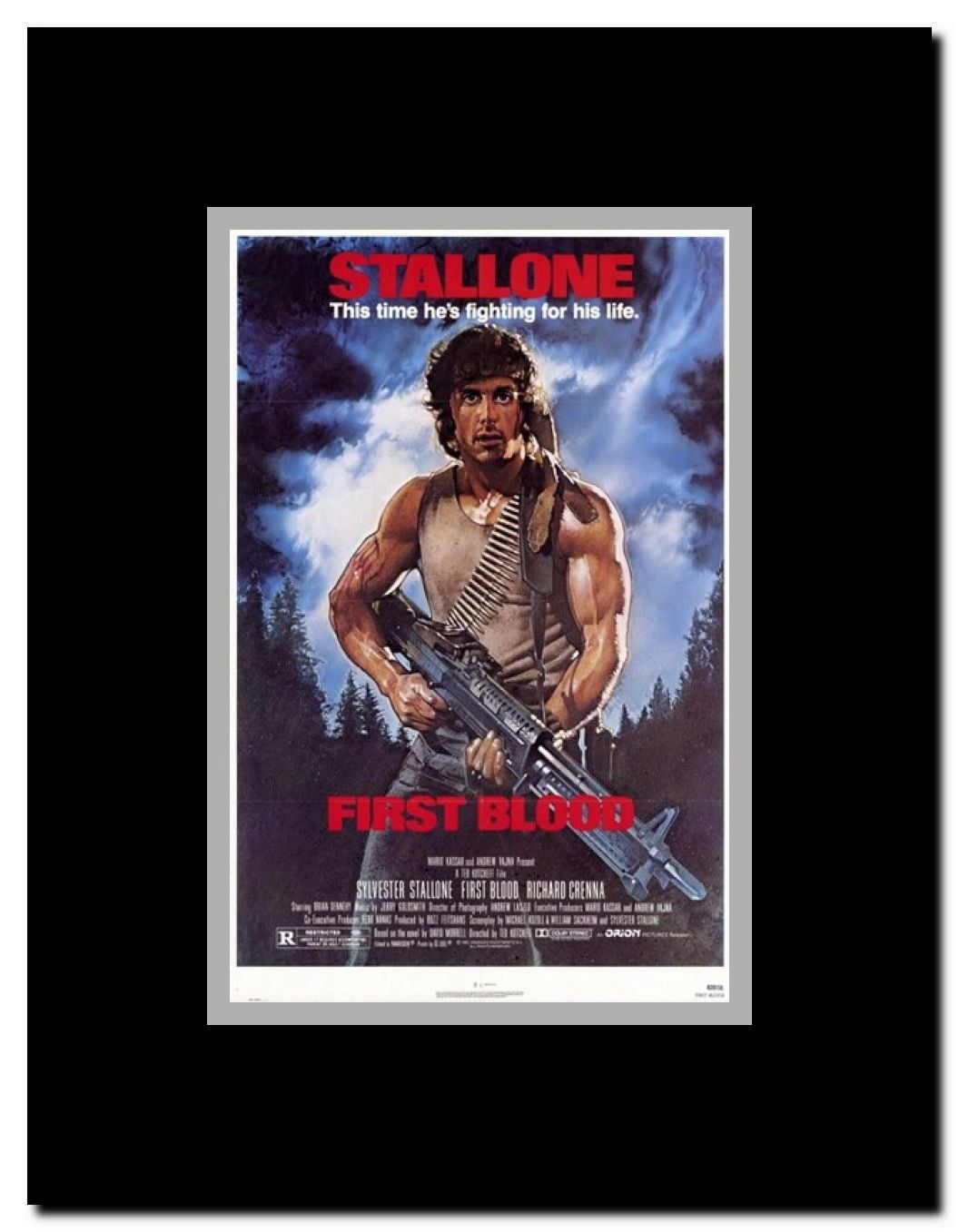 Rambo: First Blood Framed Movie Poster