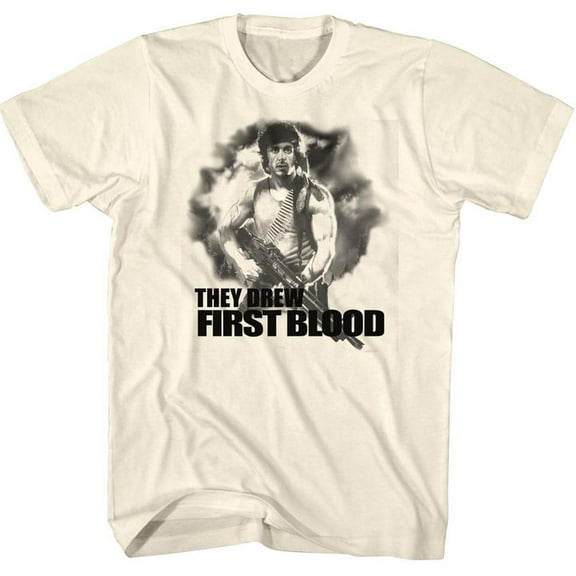 Rambo First Blood Natural Adult T-Shirt 4Xl