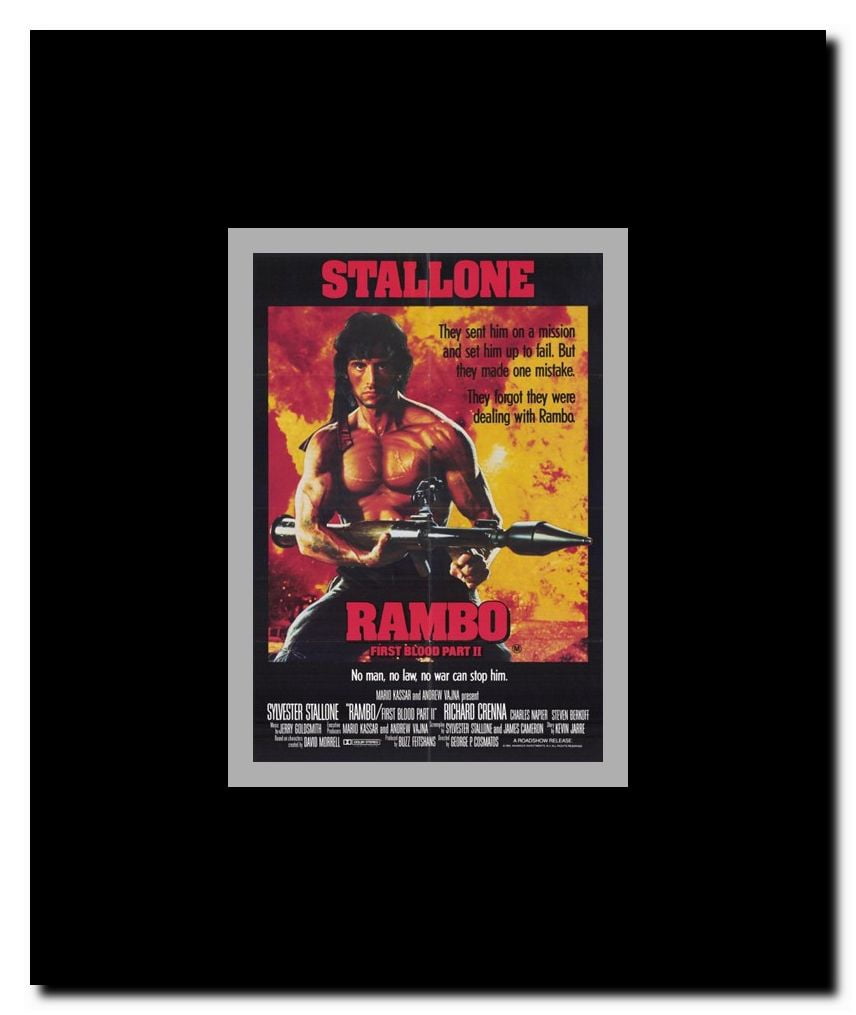Rambo: First Blood Part 2 Framed Movie Poster