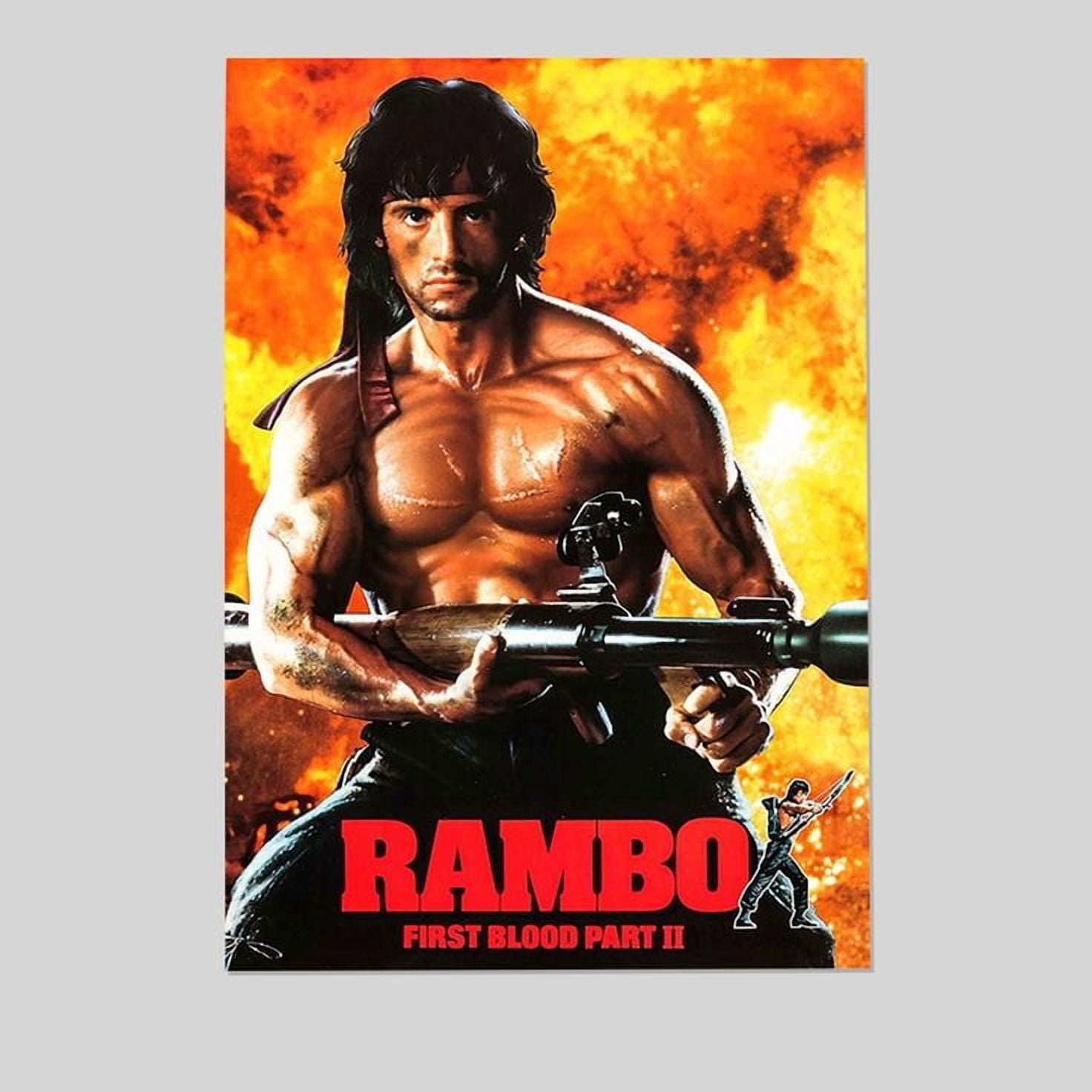 Rambo First Blood Part 2 II Retro Vintage 80s Movie Theater Decor Retro ...