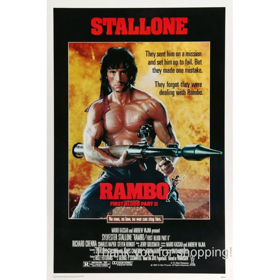 Rambo First Blood Part 2 Movie Poster 11x17 11"x17"#M02