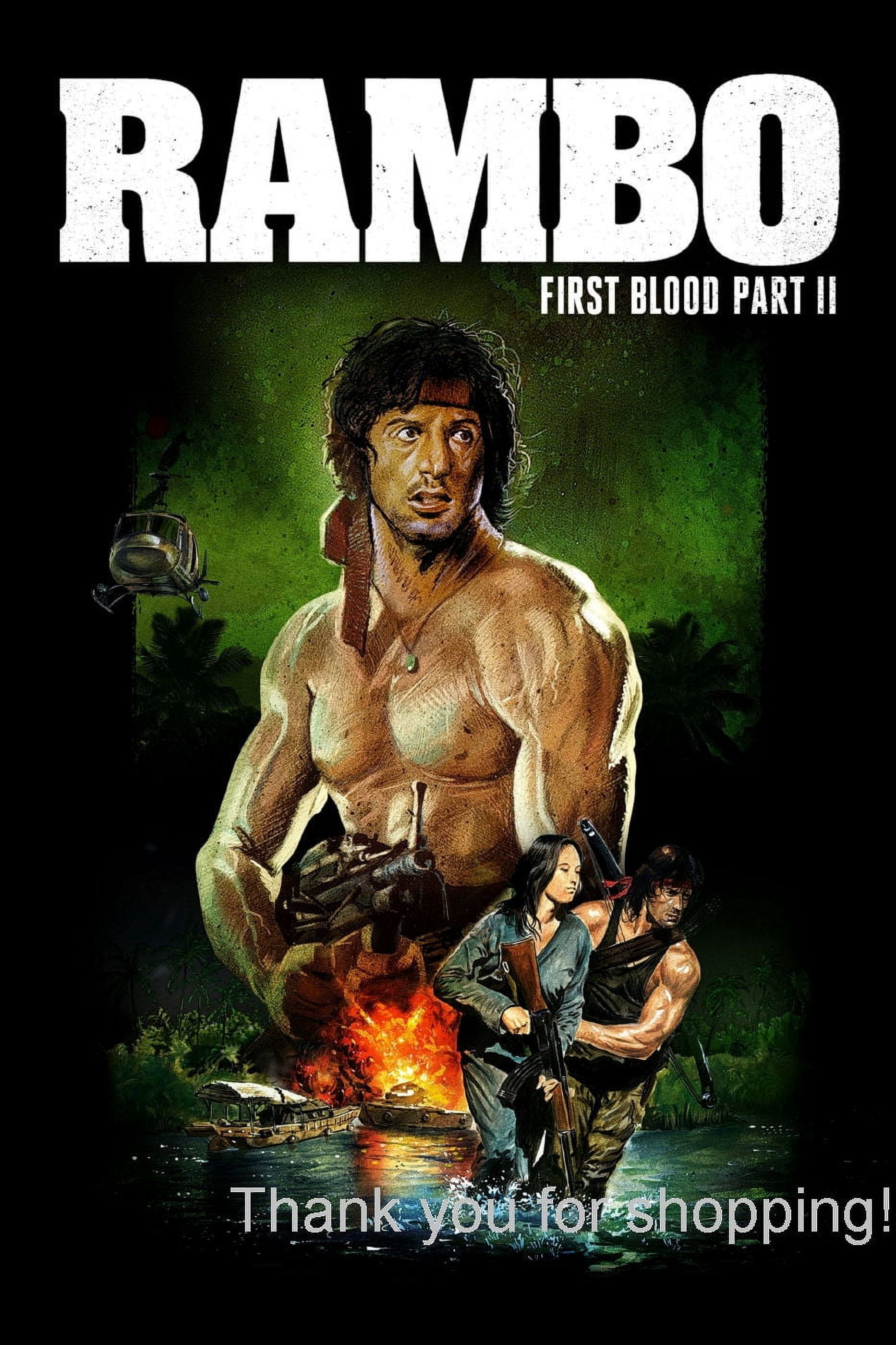 Rambo First Blood Part 2 Movie Poster 24x36 24