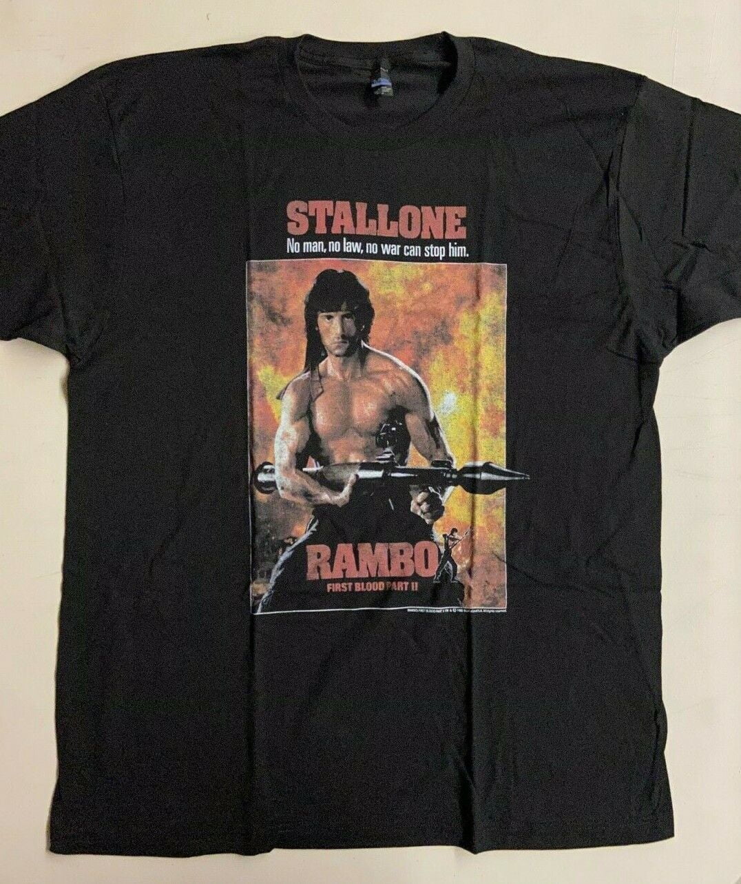 Rambo First Blood Part 2 T Shirt XL Sylvester Stallone