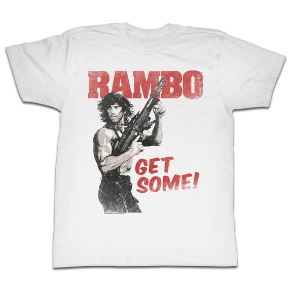Rambo Get Some White Adult T-Shirt