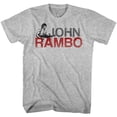 thumbnail image 1 of Rambo Jonbo Gray Heather Adult T-Shirt 5Xl, 1 of 2