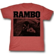 Rambo Marine Red Heather Adult T-Shirt