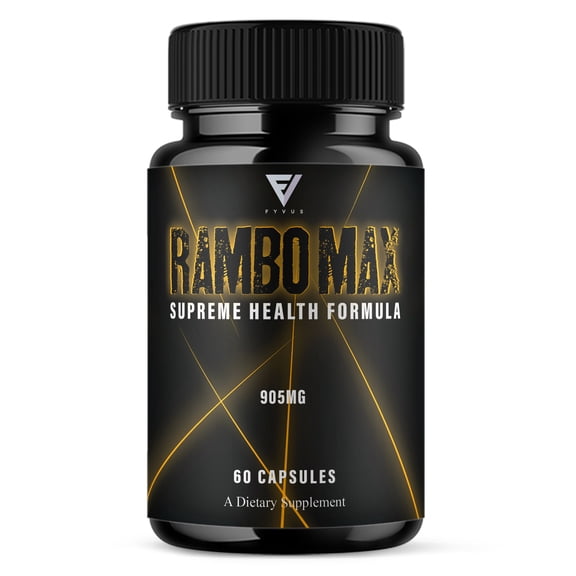 Rambo Max Premium Wellness Supplement, RamboMax Pills (60 Capsules)