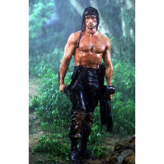 Rambo Movie Poster Sylvester Stallone 16in x 24in Poster Square Adults Best Posters