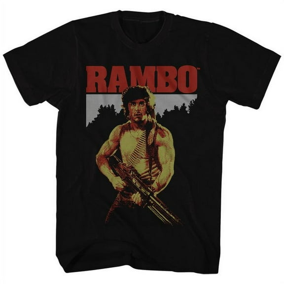 Rambo Movies Real Rambo Adult Short Sleeve T Shirt