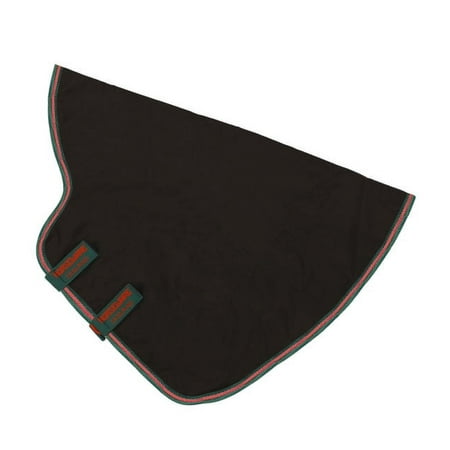 Rambo Original Turnout Hood (150g Medium-Lite), Black (Green/Red Trim), Size: X-Large