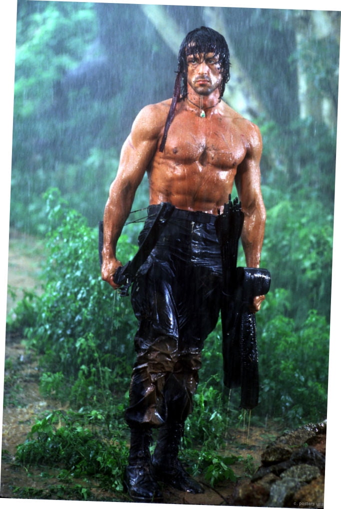 Rambo Poster Metal Sign 8Inx 12In Art Print On Metal 8x12 Multi-Color ...