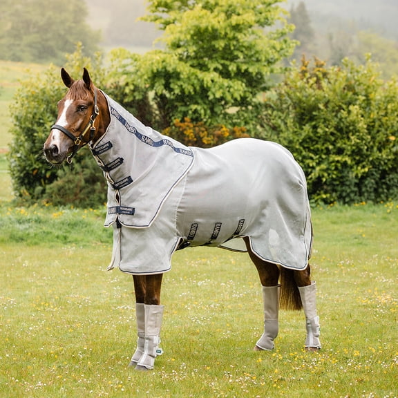 Horseware Ireland  Rambo Protector Plus Fly Sheet Silver/Navy 78
