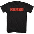 thumbnail image 1 of Rambo Rambo Logo Black Adult T-Shirt, 1 of 2
