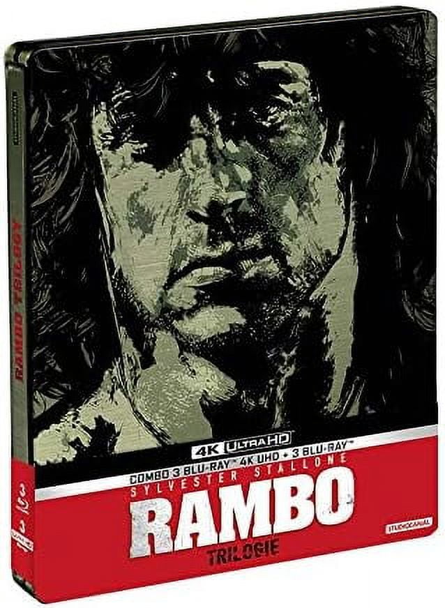 Rambo Trilogy 4K - 6-Disc Set ( Rambo / Rambo: First Blood Part II / Rambo III ) (Steelbook Edition) [ Blu-Ray, Reg.A/B/C Import - France ]
