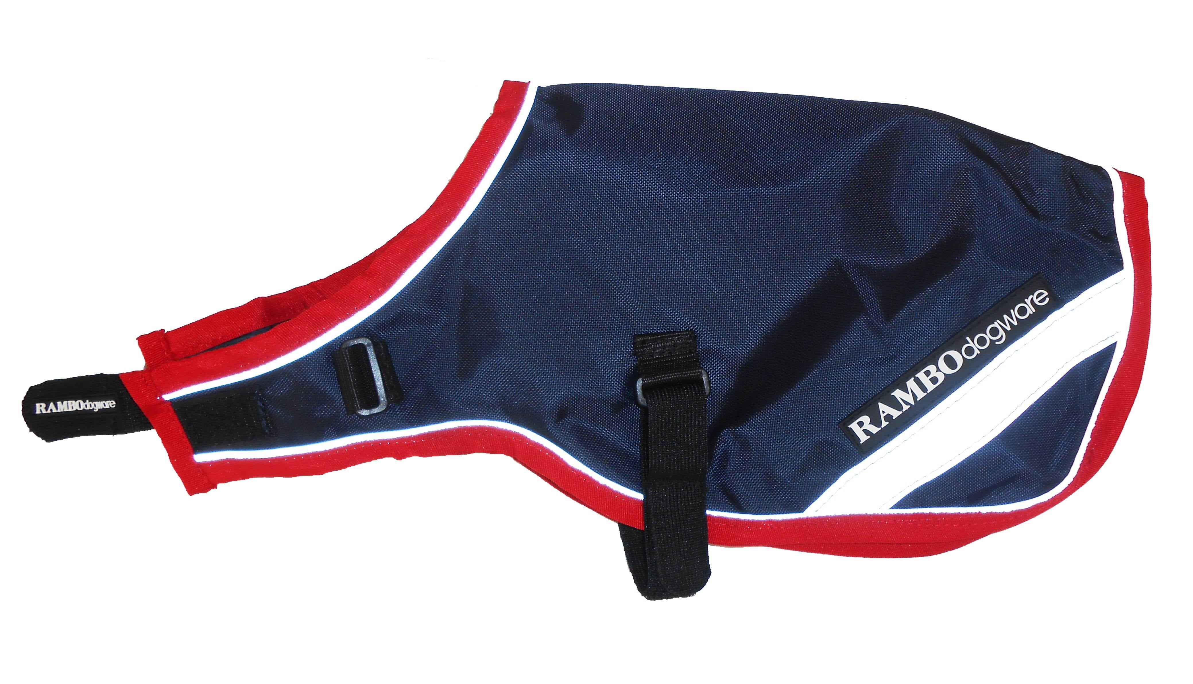 Rambo Waterproof Dog Blanket 100g Large Navy/Red