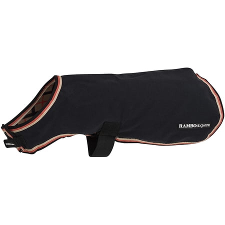 Rambo® Waterproof Fleece Dog Blanket (L, Black/Tan)