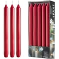 thumbnail image 1 of Rambue 9.5" Red Candlesticks, Set of 10 Red Candles for Home Decoration, Holidays and Weddings, 8 Hour Burn Time, 1 of 2