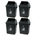 thumbnail image 1 of Ramddy 20 L Plastic Trash Bins with Swing Lids, 4 Pack Garbage Cans for Kitchen, Garden, Office, Gray, 1 of 7