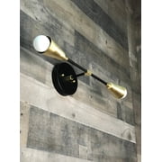 Rame Modern 2 Cone Light Vanity Modern Mid Century Industrial Sconce