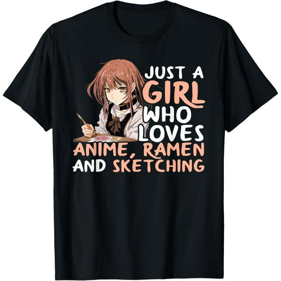 Ramen And Sketching Japan Anime T-Shirt