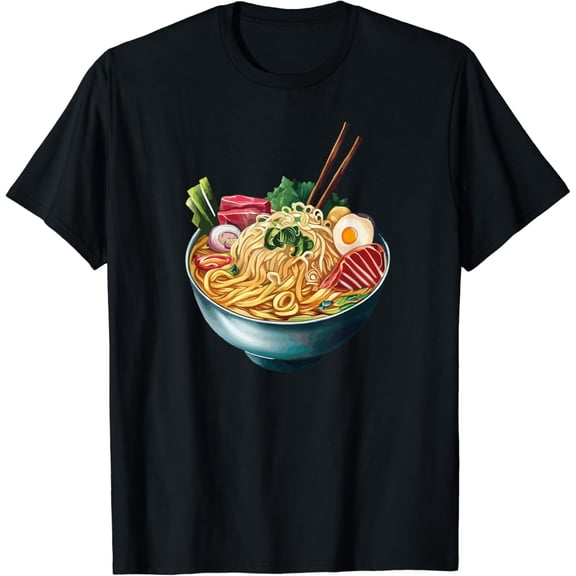 Ramen Art Cool Funny Ramen Bowl Japanese Food Noodles Ramen T-Shirt