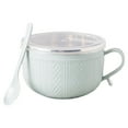 thumbnail image 1 of Ramen Bowl,Microwave Bowls with Lid - Ramen Bowl Microwavable - BPA-Free, Dishwasher Safe Soup Mugs with Handle,Microwave Safe,for Soup and Instant Noodles,Oatmeal,Salad(Green), 1 of 9