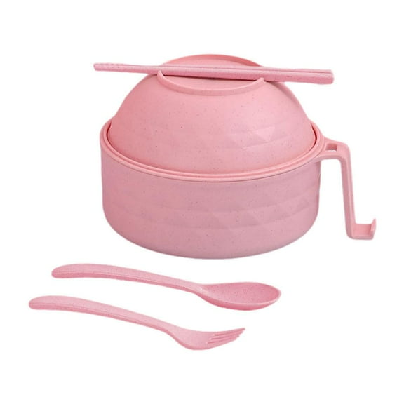 Ramen Bowl Set Microwave Ramen Cooker Instant Noodles Bowl With Chopsticks- S9H7