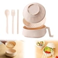 thumbnail image 1 of Ramen Bowl Set, Ramen Cooker, Ramen Bowls with Chopsticks and Spoon, Microwave Pasta Cooker, College Dorm Essentials for Girls Guys (off-white), 1 of 9