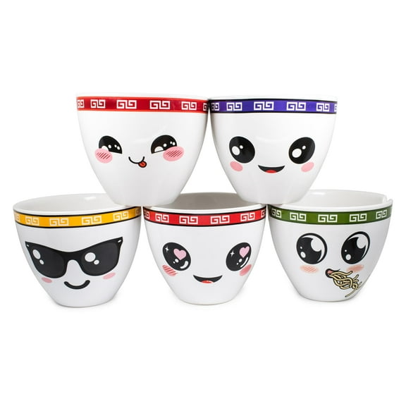 Ramen Bowl Set of 5 | Ramentic | LoMein | PhoSho | Soba | TsoHungry