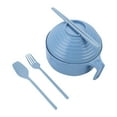 thumbnail image 1 of Ramen Bowl Set with Lid and Handle Complete Tableware for Dining Includes Chopsticks Spoons Forks Ideal for Apartments and Dishwasher, 1 of 4