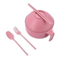thumbnail image 1 of Ramen Bowl Set with Lid and Handle Complete Tableware for Dining Includes Chopsticks Spoons Forks Ideal for Apartments and Dishwasher, 1 of 4