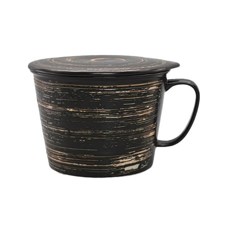 Ramen Bowl with Lid Instant Noodle Bowl Ceramic Japanese Microwave Soup Bowl Noodle Bowl For Dorm Office Home Shin Ramen