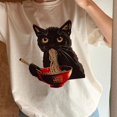 thumbnail image 2 of Funny Cat Ramen T-Shirt – Kawaii Japanese Anime Cat Lover Gift Tee 2 of 2